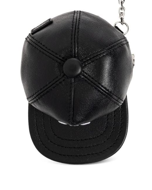 Amiri Black Ma Hat Keychain for men
