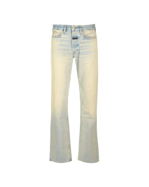 Fear Of God White Collection 8 Raw-Hem Jeans for men