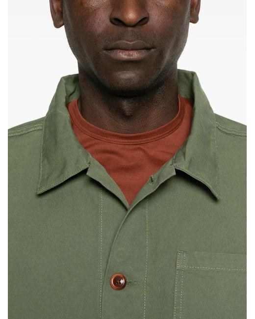 Uskees Green Button Pocket Jacket for men