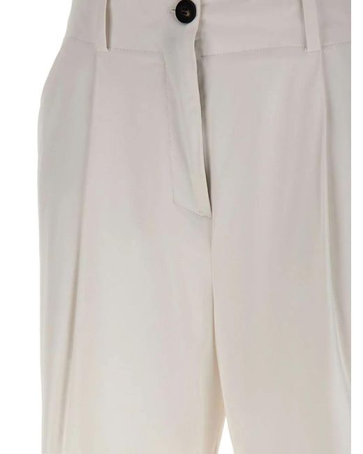 Rrd White Surflex Light Pleat-Detail Shorts