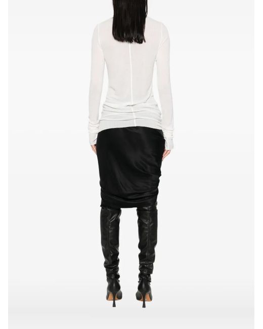 Top A Maniche Lunghe di Rick Owens in White