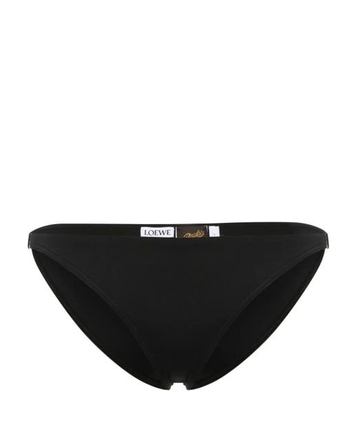 Loewe Black X Paula's Ibiza Anagram-Motif Bikini Bottom