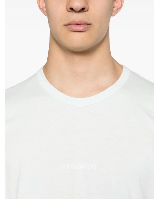 C P Company T-Shirt Met Logoprint in het White voor heren