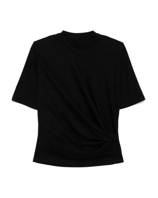 JNBY Black Pleated T-Shirt