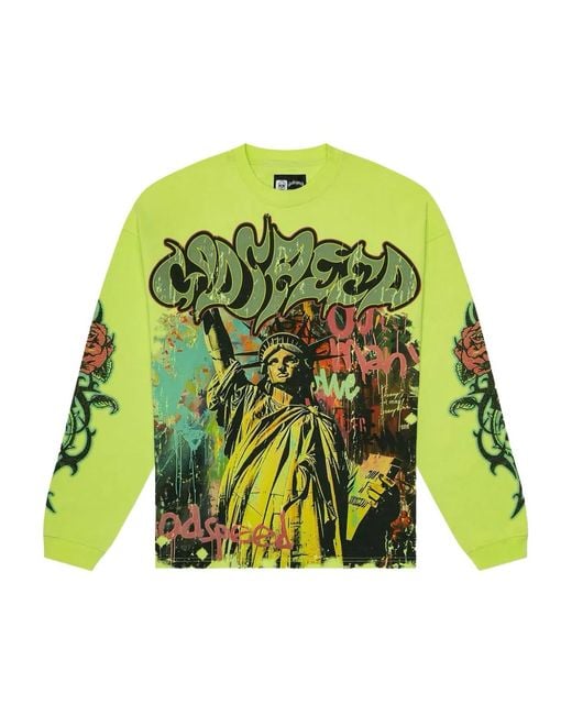 Godspeed Green Vandal Long-Sleeve T-Shirt for men