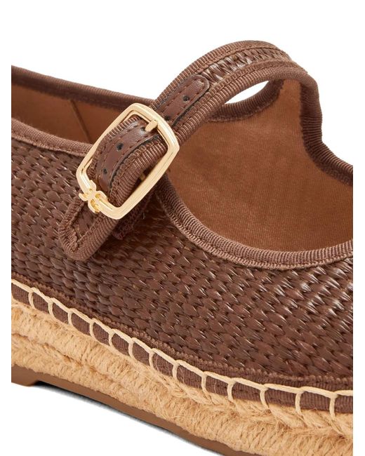 Sam Edelman Brown Buckle-Strap Espadrilles