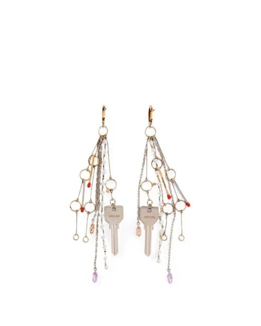 DSquared² Metallic D2 Charming Earrings