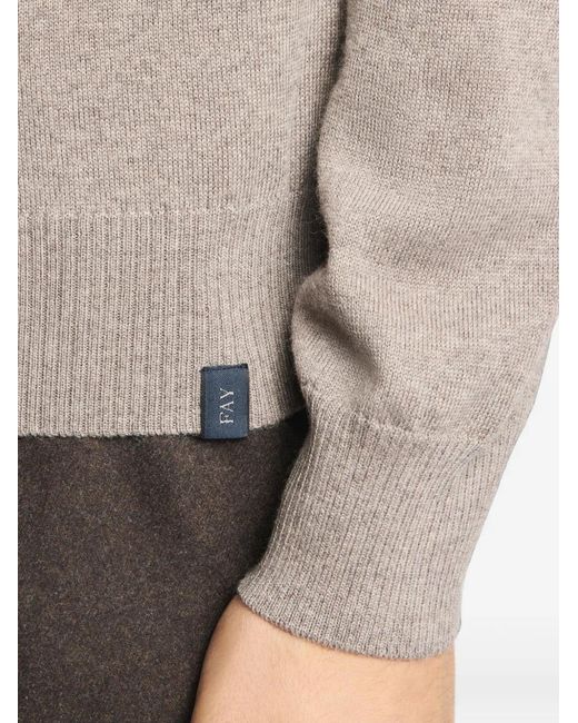 Pull À Col Roulé Fay pour homme en coloris Gray