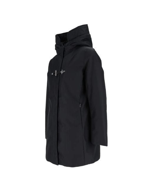 Fay Blue Toggle Hooded Coat