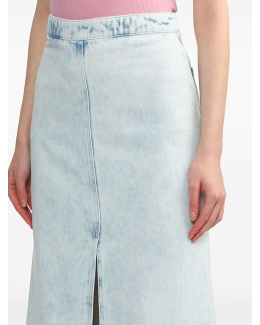 IRO Blue Carolia Denim Maxi Skirt