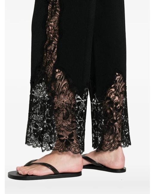 Ermanno Scervino Black Lace Trousers