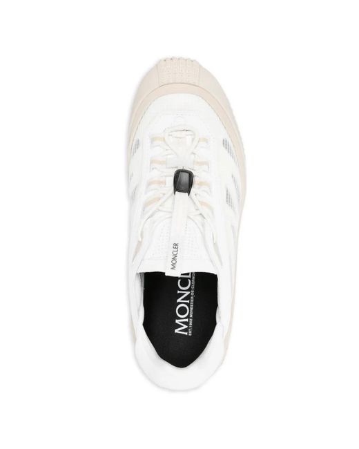 Moncler White Tailgrip Lp Sneakers