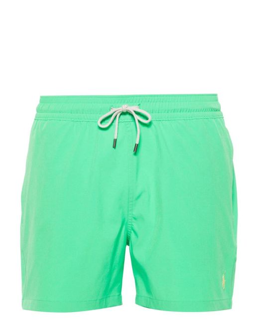Polo Ralph Lauren Green Polo Pony-motif Swim Shorts for men