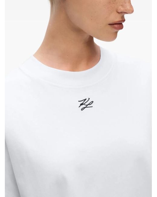 Karl Lagerfeld Autograph Tシャツ White