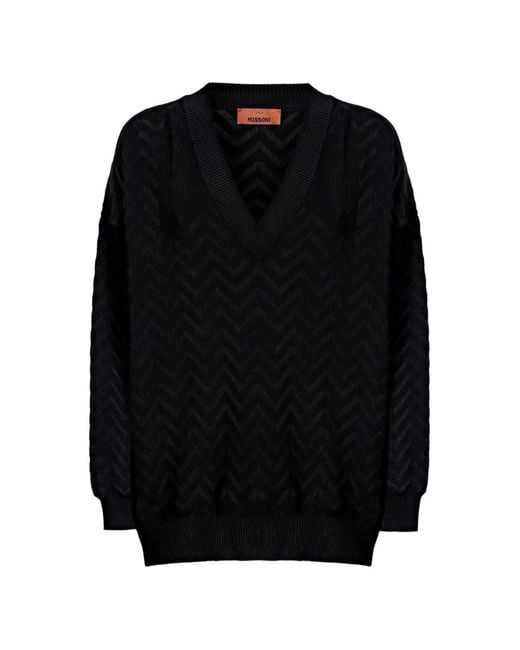 Missoni Black Pull À Col V