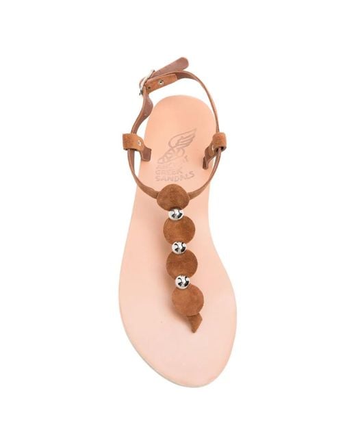 Ancient Greek Sandals Brown Ilida Sandals