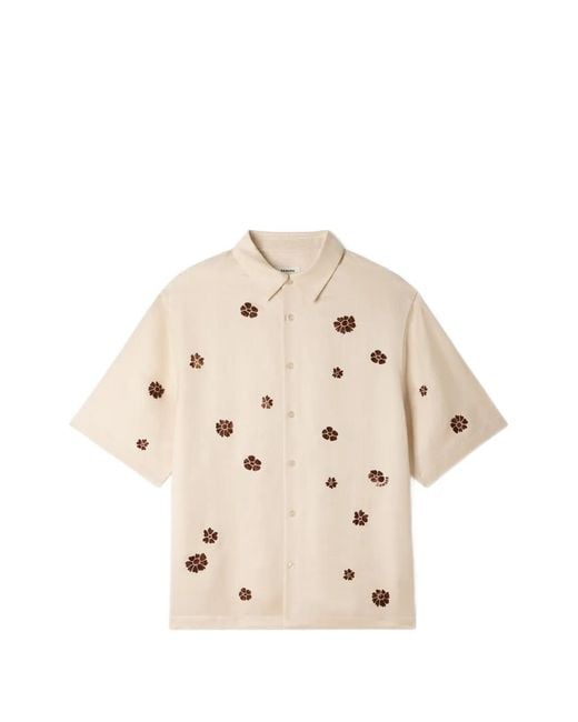 Sandro Natural Chemise Floquée À Fleurs for men