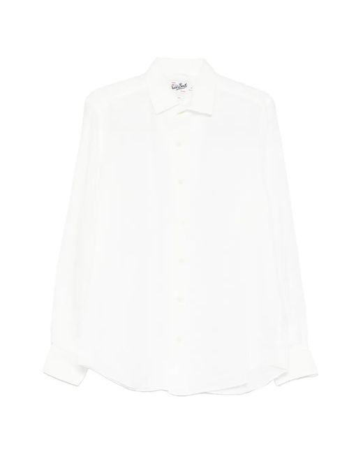 Mc2 Saint Barth White Solid Print Regular Fit Shirt for men