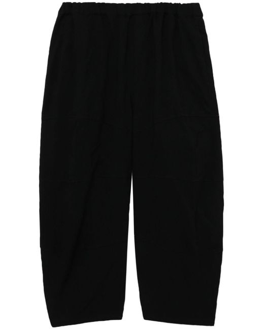 COMME DES GARÇON BLACK Black Elasticated-waist Cropped Trousers