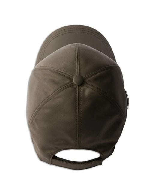 Prada Brown Re-Nylon Baseball Cap for men