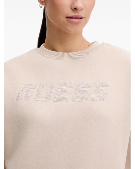 Guess White Logo Sweatshirt