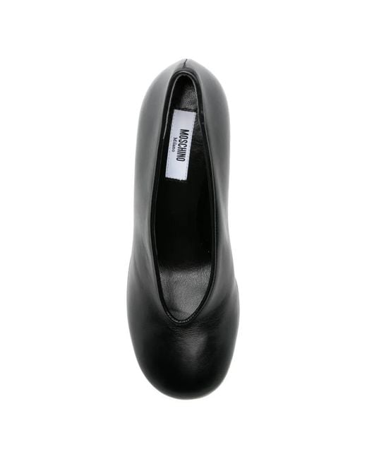 Moschino Black Sculpted Pumps