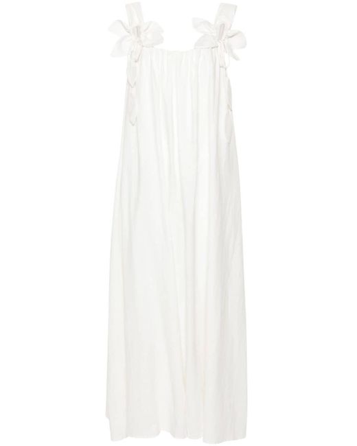 Farm Rio フローラル カットアウト ドレス White