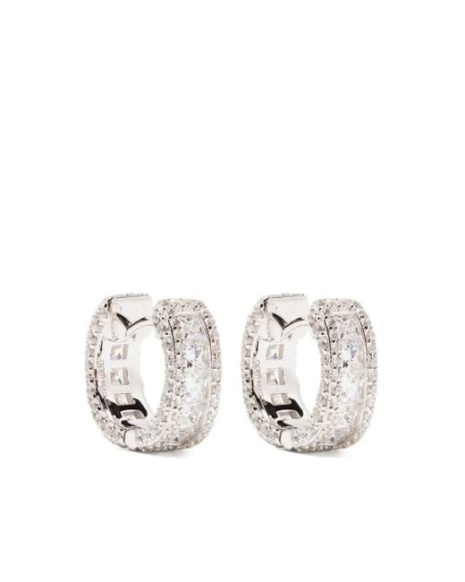Apm Monaco White Ohrringe mit Pavé