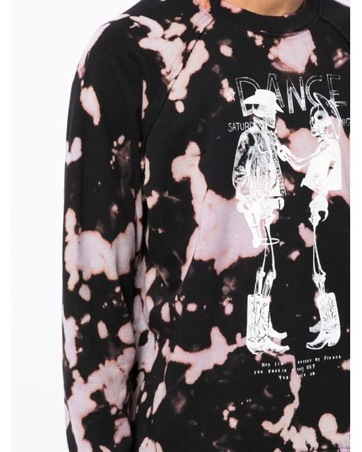Stain Shade Black X Hiroshi Fujiwara Skeleton-Print Sweatshirt for men