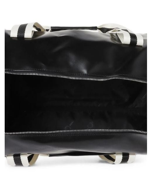 Fred Perry Black Classic Barrel Holdall for men