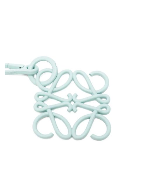 Loewe Blue Anagram Charm Keychain