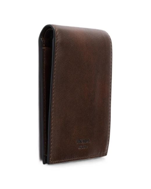 Portafoglio di Prada in Brown da Uomo