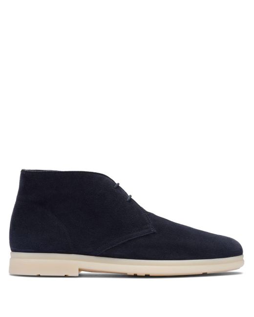 Church's Blue Lace-up Suede Boots for men