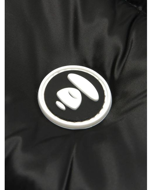 Aape By A Bathing Ape Black Moonface Logo Down Gilet for men