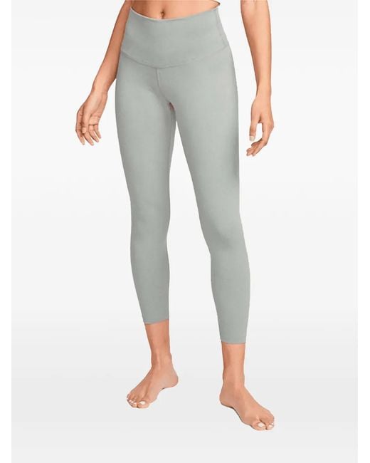 Nike Gray High-Rise Cropped Leggings