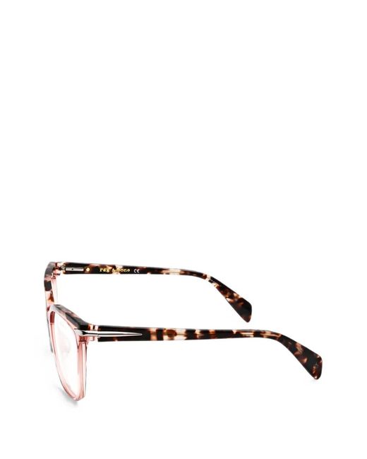 Rag & Bone White Tortoiseshell-Effect Square-Frame Glasses