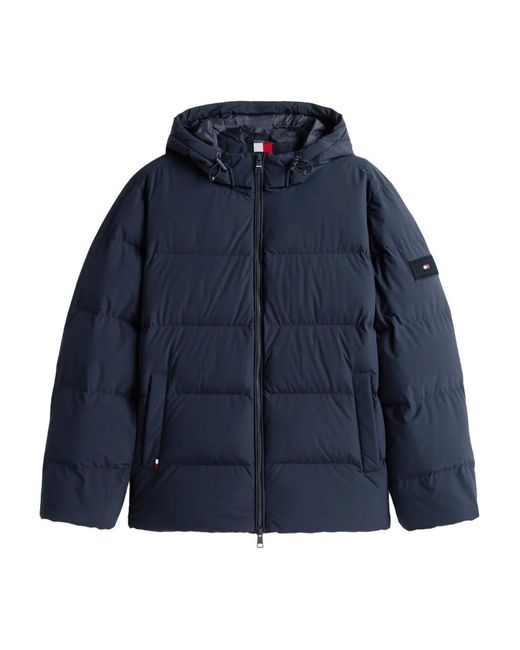 Tommy Hilfiger Blue Hooded Padded Jacket for men