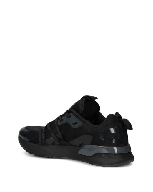 Versace Jeans Couture Black Logo Dynamic Sneakers for men