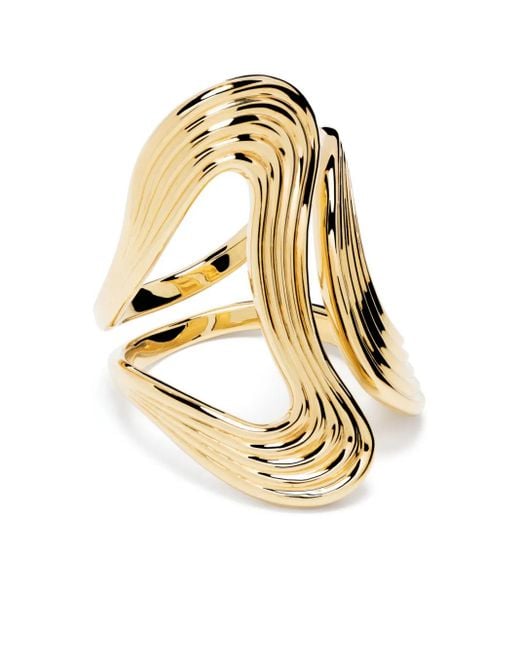 Fernando Jorge Metallic 18K Stream Lines Open Ring