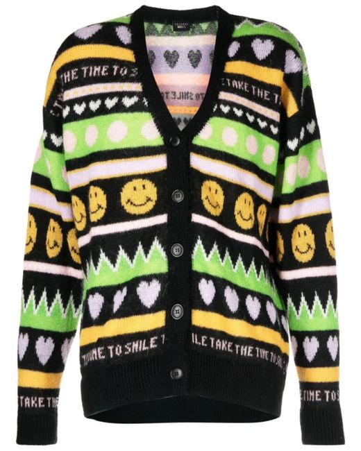 Joshua Sanders Green Smile Cardigan for men