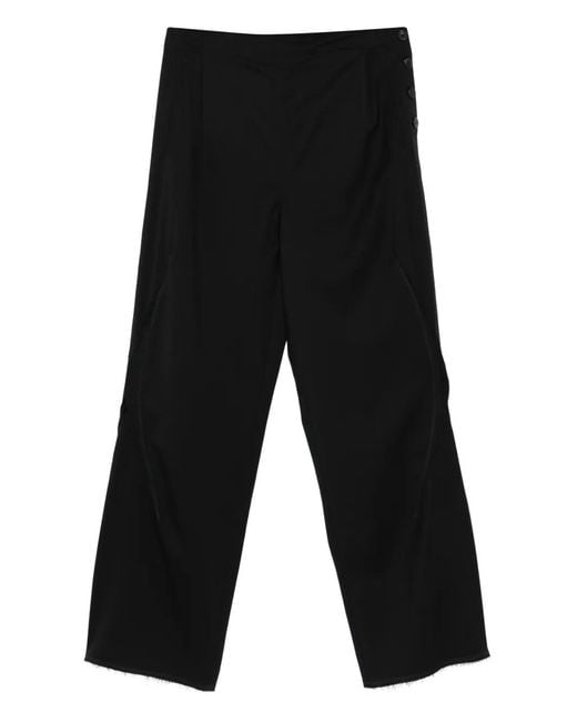 Kiko Kostadinov Black K-Dart Button-Side Trousers for men