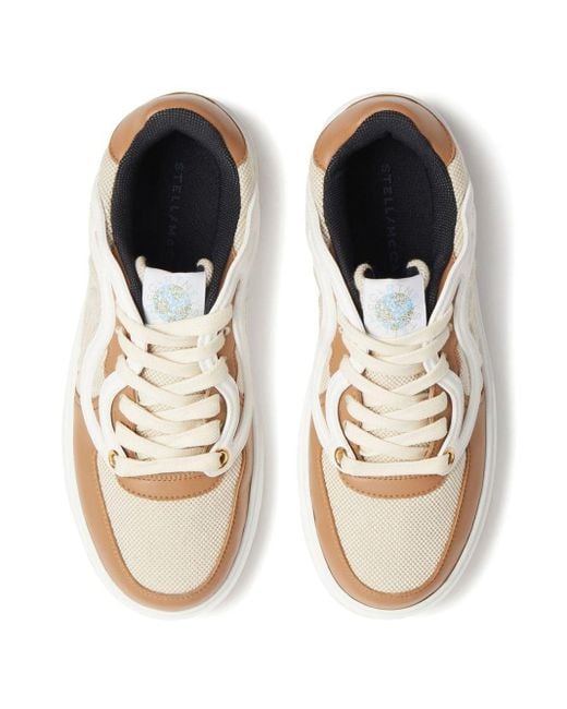 Stella McCartney White S-wave 1 Panelled Sneakers
