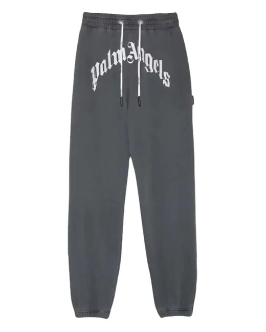 メンズ Palm Angels Logo-print Track Pants Gray