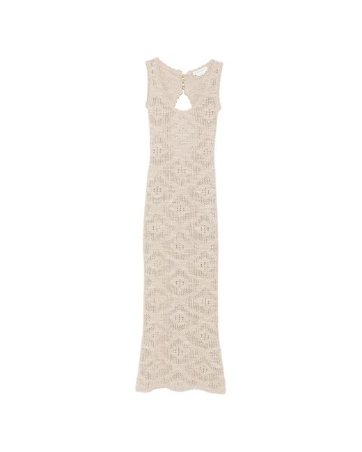 Asta Resort White Eve Crochet-Knit Dress