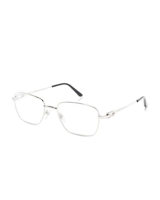 Cartier Natural Rectangle-Frame Glasses for men