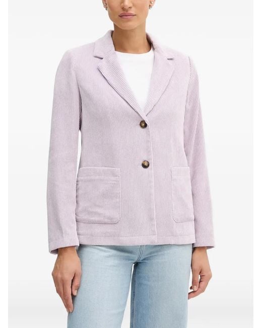Benetton Gray Corduroy Buttoned Top