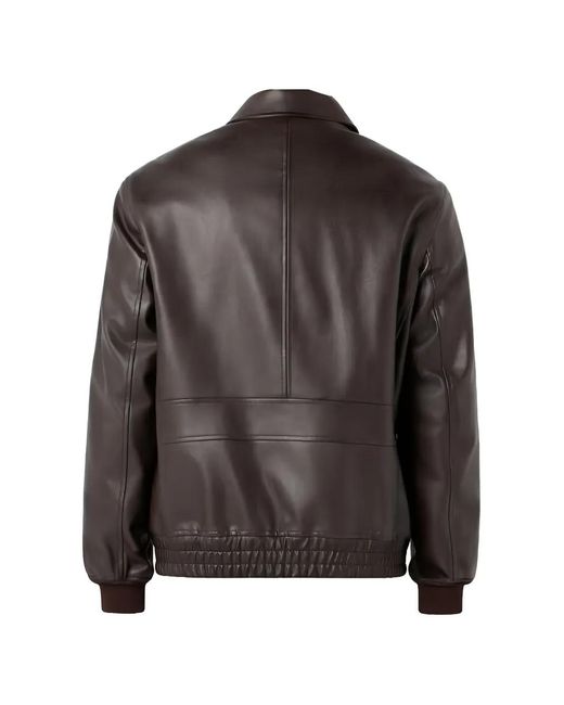 Guess Brown Zip Jacket for men