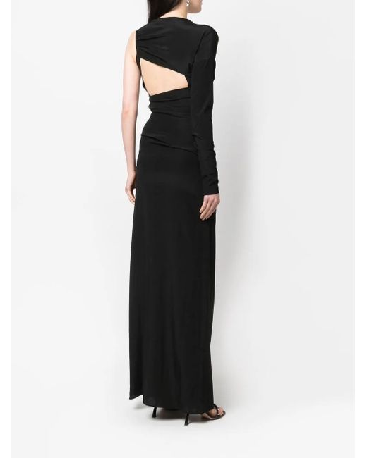 N°21 Black Single-Sleeve Design Gown