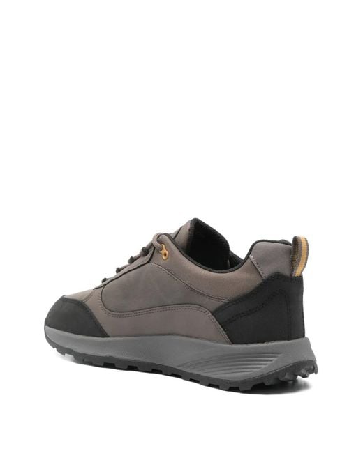 Geox Gray Leather Trainers for men