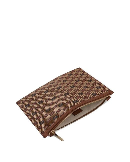 Moreau Brown Pm Saint Multiple Monogram-Pattern Clutch